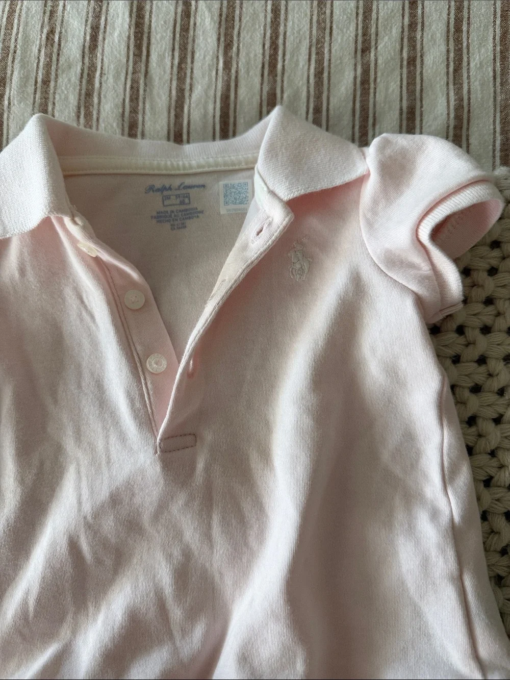 Ralph Lauren baby bloomers & dress baby pink 3m